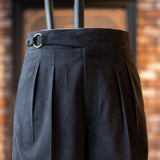 O-RING ULTRASUEDE 2PLEATED SHORTS