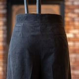 O-RING ULTRASUEDE 2PLEATED SHORTS