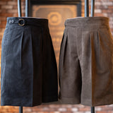 O-RING ULTRASUEDE 2PLEATED SHORTS