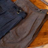 O-RING ULTRASUEDE 2PLEATED SHORTS