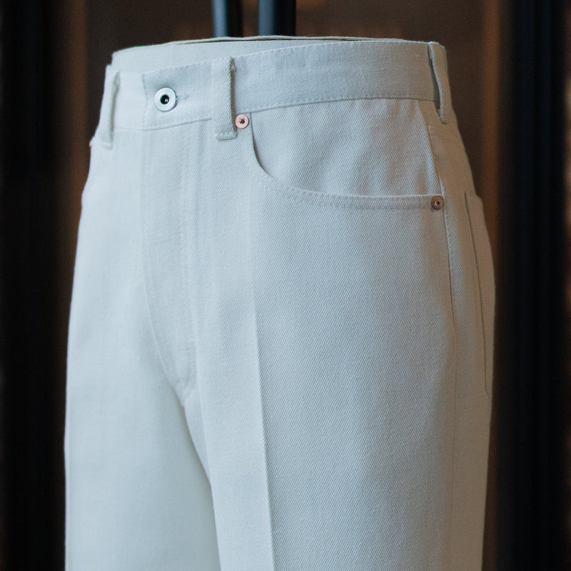 IGT 5P SILK DENIM TROUSERS