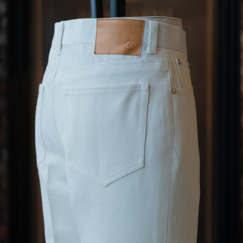 IGT 5P SILK DENIM TROUSERS