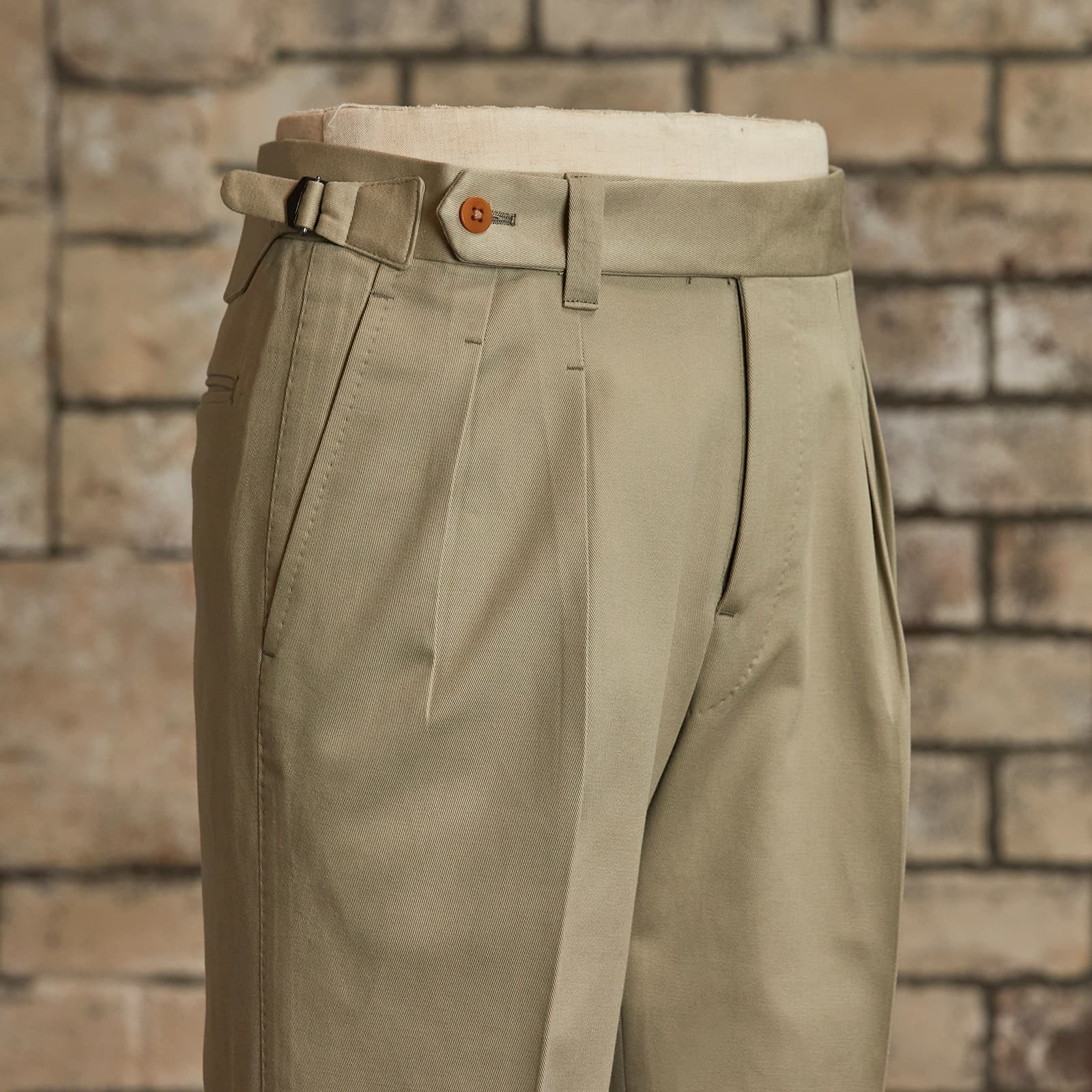 【美品】バタク batak ⭐︎ コットンリネン　トラウザーズ IGT FACTORY COTTON SIDE ADJUSTERS OYSTER | IGTF002-005