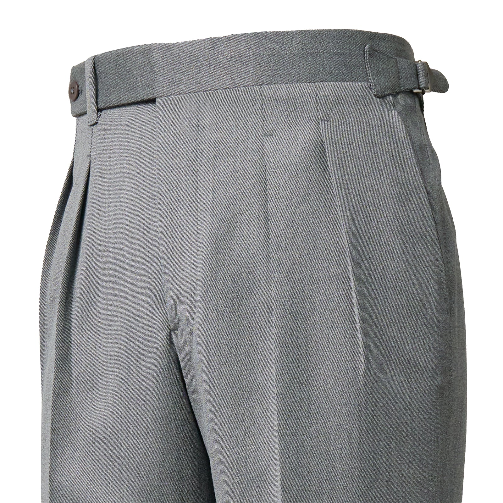 IGT COVERT CLOTH SIDE ADJUSTER TROUSERS LIGHT GRAY | IGTF2026-01