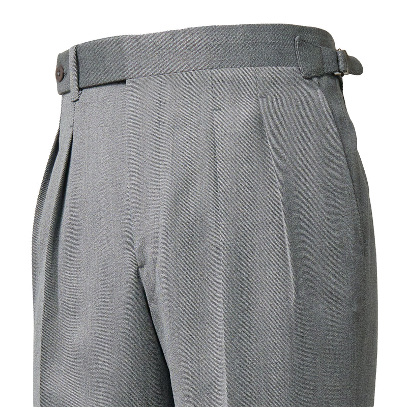 IGT COVERT CLOTH SIDE ADJUSTER TROUSERS LIGHT GRAY | IGTF2026-01