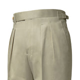 IGT COTTON CHINO SIDE ADJUSTER TROUSERS BEIGE