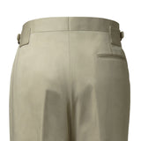 IGT COTTON CHINO SIDE ADJUSTER TROUSERS BEIGE