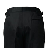 IGT COTTON CHINO SIDE ADJUSTER TROUSERS BLACK