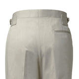 IGT COTTON CHINO SIDE ADJUSTER TROUSERS IVORY
