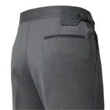 IGT COVERT CLOTH SIDE ADJUSTER TROUSERS CHARCOAL GRAY
