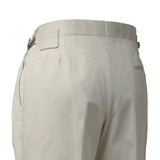 IGT COTTON CHINO SIDE ADJUSTER TROUSERS IVORY