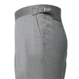 IGT COVERT CLOTH SIDE ADJUSTER TROUSERS LIGHT GRAY