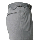 IGT COVERT CLOTH SIDE ADJUSTER TROUSERS LIGHT GRAY
