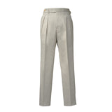 IGT COTTON CHINO SIDE ADJUSTER TROUSERS IVORY