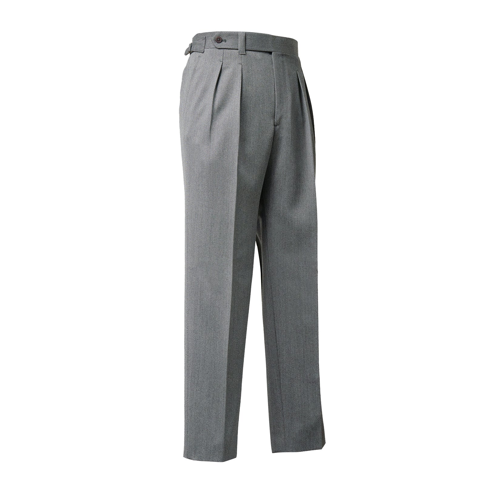 IGT COVERT CLOTH SIDE ADJUSTER TROUSERS LIGHT GRAY | IGTF2026-01