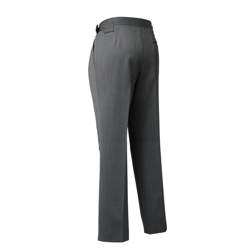 IGT COVERT CLOTH SIDE ADJUSTER TROUSERS CHARCOAL GRAY | IGTF2026