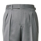 IGT COVERT CLOTH SIDE ADJUSTER TROUSERS LIGHT GRAY