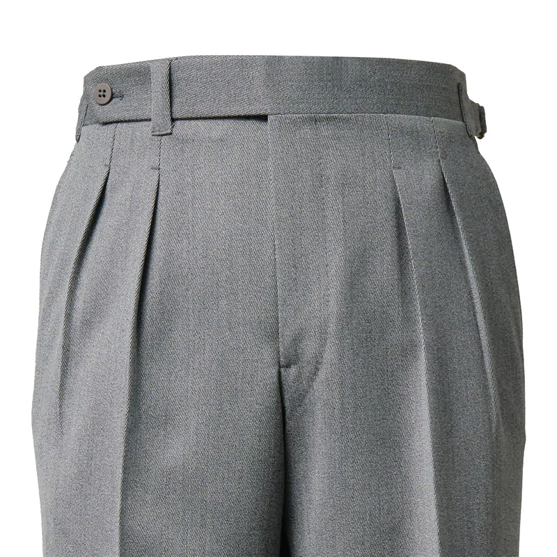 IGT COVERT CLOTH SIDE ADJUSTER TROUSERS LIGHT GRAY | IGTF2026-01