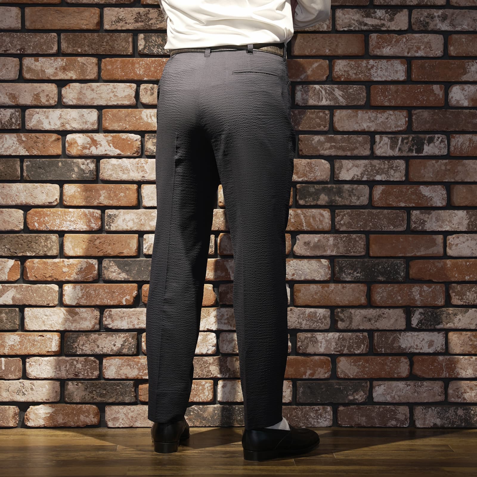 IGT PLAIN FRONT SEERSUCKER TROUSERS – 五十嵐トラウザーズ 公式サイト